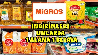 MİGROS İNDİRİMLERİ🔔5 LT YAĞ ÇAY İNDİRİMLERİ💯MİGROS UNLARDA 1 ALANA 1 BEDAVA❗MİGROS MARKET FİYATLARI [upl. by Crist]