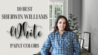 10 BEST Sherwin Williams WHITE Paint Colors [upl. by Hagen]