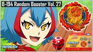 NEW B194 RANDOM BOOSTER VOL 27 MAGMA IFRIT Beyblade Burst DB New Random Booster Vol 27 Ilya Mao [upl. by Stoneham872]