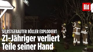 Osnabrück Selbstgebauter Böller explodiert – 21Jähriger außer Lebensgefahr [upl. by Sivla]