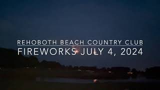 Rehoboth Beach Country Club Fireworks [upl. by Ahsenaj714]