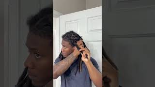 BARREL TWIST HAIRSTYLE TUTORIAL shorts dreadlocks [upl. by Fillian122]