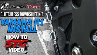 FT ECU Clutchless Downshift Kit Install On A 1517 Yamaha R1  SportbikeTrackGearcom [upl. by Tibbitts71]