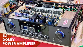 51 DIGITAL  ANALOG POWER AMPLIFIERS 350W RMS SUBWOOFER OUTPUT  DUAL TRANSFORMER  8TR SUB AMP [upl. by Bibbye245]