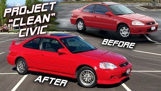 My 1500 Honda Civic Transformation  Before amp After [upl. by Ahsinrac254]