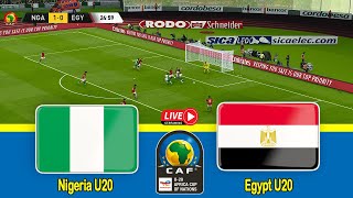 NIGERIA U20 vs EGYPT U20 LIVE Africa U20 CUP of Nations Championship 2023 LIVE Match eFootball [upl. by Aicelaf562]