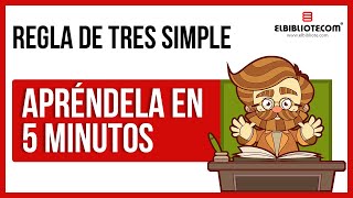 ✏️ REGLA de TRES simple El Bibliotecom 📚 [upl. by Brownson29]