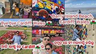 ଆଜି ଲାଷ୍ଟ ଡେ Cardiff Wales 🏴󠁧󠁢󠁷󠁬󠁳󠁿Trips ର Barry Island Beach Cardiff Wales odiaBlogbyIchha [upl. by Jadda]