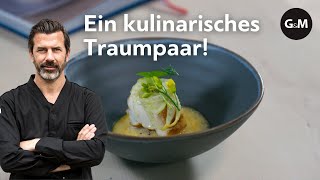 Rezept Seeteufel mit Fenchel amp Safran von Andreas Caminada  GaultMillau Schweiz [upl. by Nwadrebma67]