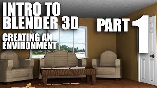 Intro to Blender 3D Environment  Modeling Part 1 [upl. by Aehtela532]