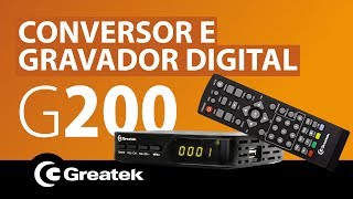 Conversor e Gravador Digital G200 FullHD  ISDBT [upl. by Onidranreb]