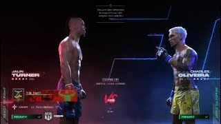 UFC 5  Jalin Turner vs Charles Oliveira [upl. by Lally]