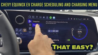 Equinox EV Charge Scheduling and Charging Menu Tutorial [upl. by Melak]