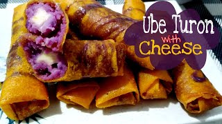 UBE TURON WITH CHEESE EASY UBE TURON RECIPE [upl. by Ymrots]