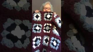 An update on my Granny Square blanket bernat crochetblanket crochetlife shortscrochet [upl. by Rand670]