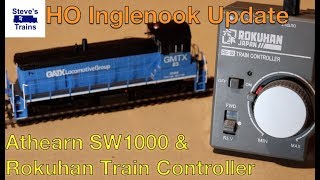 Athearn HO SW1000 and Rokuhan Train Controller Tulsa Spur Part 3b [upl. by Garcon999]