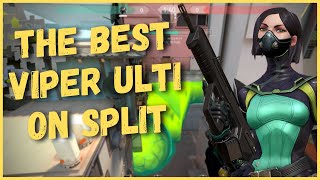 How to use viper ultimate on Split  Valorant  New Over Powered Viper Ultimate On Split [upl. by Laband]