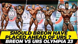 Breon Ansley vs Urs Mr Olympia 2023Should Breon have been 3rdWas this the Best Breon Comparisons [upl. by Sum]