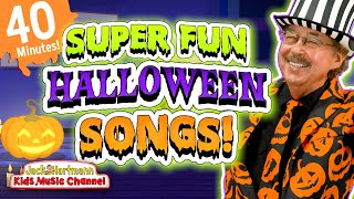 Super FUN Halloween Songs for Kids  40 Minutes of Educational Halloween Songs  Jack Hartmann [upl. by Norra]