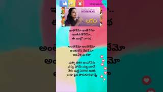 Laggam movie intenemo intenemo song lyrics💖telugusongss trending ytshorts music [upl. by Aiden]