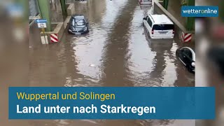 Überflutungen in Wuppertal und Solingen [upl. by Carnes]