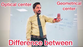 Difference between Optical and Geometrical center [upl. by Diann]