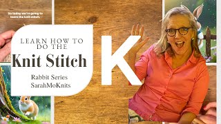 Learn how to do the Knit Stitch using English style knitting knitstitch [upl. by Iahk593]