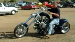 JRL cycles loading radial engine motorcycle at sturgis drags [upl. by Lemaj958]