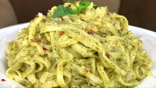 CREAMY PESTO PASTA RECIPE [upl. by Orville]