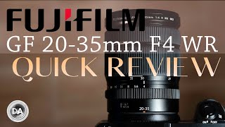 Fujinon GF 2035mm F4 WR Quick Review The Widest View on Medium Format [upl. by Atteirneh]