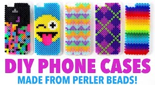 DIY Phone Cases made from Perler Beads  Perler Bead Ideas [upl. by Alusru]