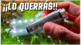 EL MEJOR 🔝 PREFILTRO DE ACUARIO PARA SALVAR GAMBAS Y PECES [upl. by Repard764]