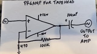 Tape Head  preamp and proof of concept [upl. by Cecelia447]