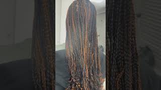 Box braids knotlessbraids latesthairstylesforblackwomen haircare hairstyles [upl. by Alli]