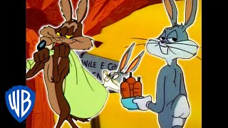 Looney Tunes  Wile E Coyote Genius vs Bugs Bunny  Classic Cartoon Compilation  WB Kids [upl. by Tuck]