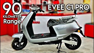 Evee C1 Pro Scooty  Complete Review amp Price [upl. by Nnylakcaj]