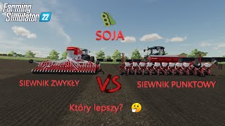 Sianie soi siewnikiem zwykłym a punktowym Czy jest różnica 🤔 Farming Simulator 22 🚜 [upl. by Stacy]