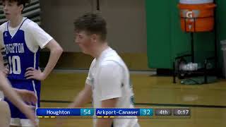 ArkportCanaseraga Wolves vs Houghton Panthers Boys Varsity Basketball [upl. by Aizan]