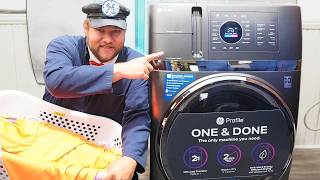 The Best Washer Dryer EVER The Ultimate GE 2in1washer Dryer Combo Test amp Review [upl. by Vail]