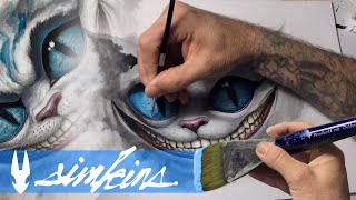 Greg quotCraolaquot Simkins painting a Cheshire Cat for a fun project Part 1 stay tuned [upl. by Laoj]