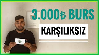 3000₺ KARŞILIKSIZ BURS TÜRKMEN BİLİM VE SANAT VAKFI BURSU GERİ ÖDEMESİZ BURSUBURS VEREN KURUMLAR [upl. by Oivatco779]