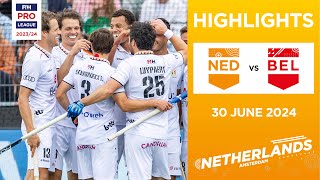 FIH Hockey Pro League 202324 Highlights  Netherlands vs Belgium M  Match 2 [upl. by Nnairb]