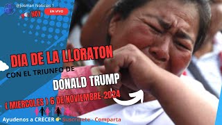 DIA DE LA LLORATON😩😭😩 POR EL TRIUNFO DE DONALD TRUMP🤣😂🤣😂😭 [upl. by Heather131]