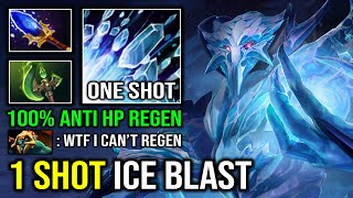 100 ANTI HEALING Solo Mid AA Against Huskar with 1 Shot Ice Blast Parasma Scepter Dota 2 [upl. by Rosenstein]