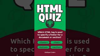 HTML Quiz Daily 01  Test Your Html Skills [upl. by Sibie970]