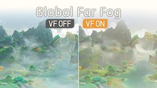 Comparison of different fog effects under the new technology GFF  GENSHIN IMPACT [upl. by Assenev3]