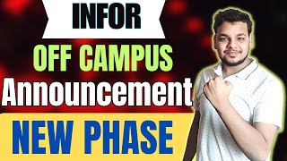 Infor Announced Hiring Again  Infor Hiring Drive  OFF Campus Drive For 2024  2023 Batch Fresher [upl. by Anala]