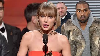 Taylor Swift le Responde a Kanye West en los GRAMMYs 2016 [upl. by Giffy234]