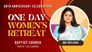 ONE DAY WOMENS RETREAT  10 AM  11 November 2023  Baptist Church  South Lalaguda [upl. by Luaped144]