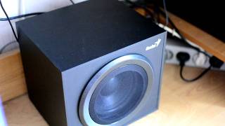 Genius SW V21 1520 moving subwoofer [upl. by Ginzburg]